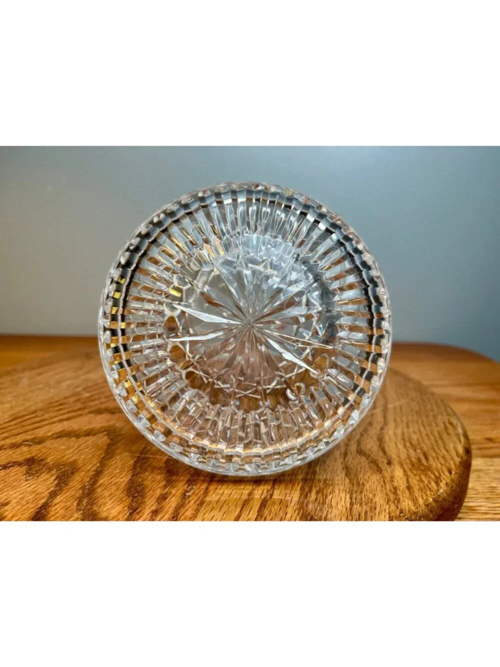 Waterford Crystal Lismore Roly Poly Decanter & Stopper, Marked with Logo